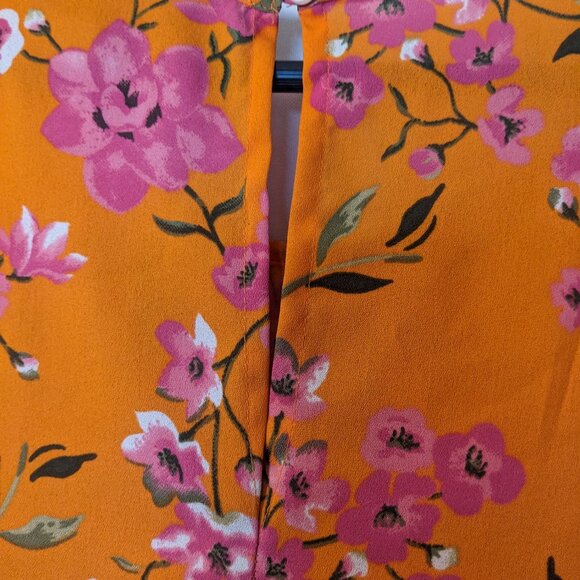 Ashley Steward Women's Florals Printed Peak Shoulder Blouse size 14/16 - Picture 9 of 11